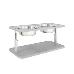 Cão grande alimentadores elevados grande altura animal de estimação comida ajustável bacia de água cães comer bebendo tigelas duplas com suporte - Image 6
