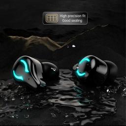Fone de ouvido Bluetooth sem fio X1, fones de ouvido ao ar livre, 5.3 com display de carregamento, Touch Control Earbuds para música - Image 4