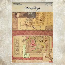 Pacote de cartões Panalisa Craft, Scrapbooking estilo vintage, Scrapbooking Premium extravagante, peso leve, tamanho grande, 30 folhas - Image 1