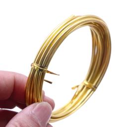 Flexível Anodizado Artesanato Cor Fio De Alumínio, Bendable Sculpting Metal Wire, Craft Wreath, Jóias Fazer Beading Floral Orname, 2mm * 3m - Image 4