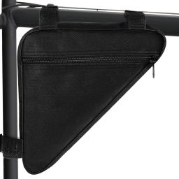 1pc triângulo bicicleta feixe dianteiro ferramenta pacote mountain bike sela saco tubo superior barra horizontal saco acessórios da bicicleta - Image 3