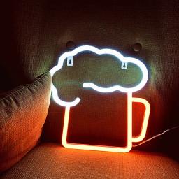 LED Beer Glass Neon Light, Glowing Festival Decoração, Desktop Atmosfera Neon Lamp, KTV Bar, Home Party Decor, Adulto e Presente Kid - Image 5