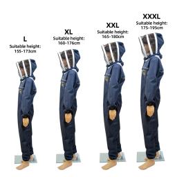 Terno Apicultura com Véus de Esgrima, Traje de Apicultor Ventilado, Roupas Apicultura, Jaqueta Segura e Protegida - Image 4