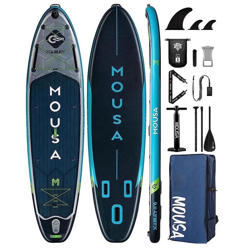 Inflável stand-up paddleboard para pesca, prancha de surf, remo X5, 2 pessoas, popular, atacado - Image 1