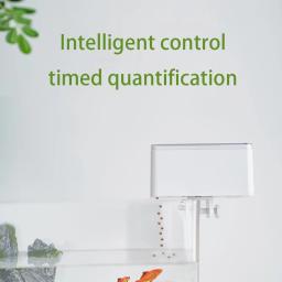 Alimentador Inteligente Automático De Peixes Para Peixes Pequenos Alimentador Quantitativo, Guppy Food Dispenser, acessórios ornamentais para tanques - Image 6