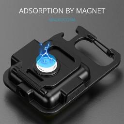 Super brilhante mini cob chaveiro lanterna lâmpada de carregamento luzes acampamento com ímã 4 modos iluminação para acampamento casa - Image 3