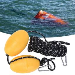 Kayak Boat Leash Rope com bola flutuante, gancho de aço inoxidável, pesca à deriva acessório - Image 1