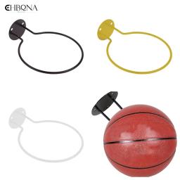 Montagem na parede Multi-purpose Futebol Prateleira De Exibição, suporte Da Bola, Basquete Rack De Armazenamento, Ferro Poupança De Espaço, Decoração Da Sala De Estar, 1Pc - Image 5