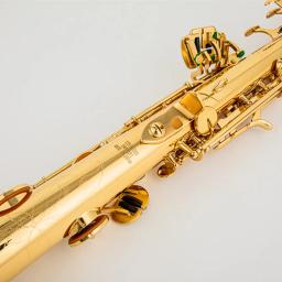 Saxofone soprano com Acessórios para Estojo, Instrumento Musical Profissional, Corpo Liso Dourado Lacado, B-Flat, Feito no Japão, 875EX - Image 2