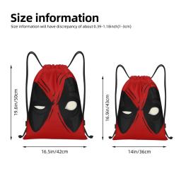 Deadpool Eyes Drawstring Mochila, Gym Sports Sackpack, String Bags para trabalhar fora - Image 2