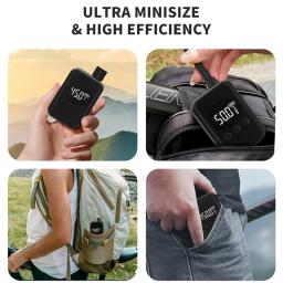Mini bomba portátil sem fio para bicicleta inflador de ar sem fio 150psi bomba de bicicleta ao ar livre mtb acessórios - Image 4