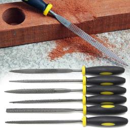 Conjunto de Arquivo de Agulhas para Jóias, Ferramentas Manuais para Artesanato De Escultura Em Madeira, Pedra De Vidro De Metal, Polimento De Aço Inoxidável, 6PCs, 3x140mm - Image 1