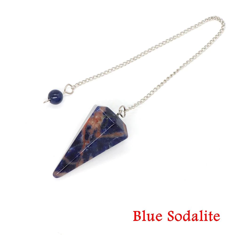 Cura Pêndulo De Cristal Adivinhação Radiestesia, 7 Chakra, Pêndulos De Quartzo, Pedras Preciosas Naturais, Reiki, Wicca, Pingente Espiritual - Image 1