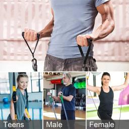 2 pcs faixas de resistência esporte crossfit treinamento de força equipamentos de construção do corpo de fitness ginásio acessórios alça elástica expandir - Image 2