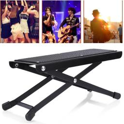 Pedal de guitarra com altura ajustável, antiderrapante Pad, Guitar Neck Stand, Footstool Acessórios - Image 2