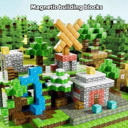 Conjunto de caixa de armazenamento de brinquedos de blocos de construção magnéticos, brinquedos de montagem diy para crianças-blocos de construção para brincar com mesas - Image 5