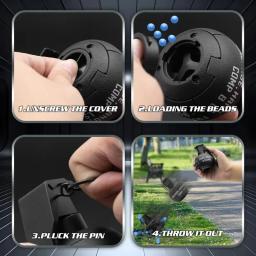 Granada de fumaça tática para airsoft paintball jogo, modelo gbb, explosão m67, fumaça e água, 3 peças, novo - Image 6