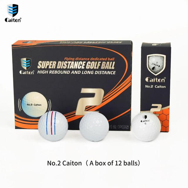 Caitron Bola de Golfe Super Longa Distância Dupla Camada 12 Peças