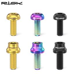 Risco m5x12mm bicicleta garrafa de água gaiola parafusos fixação liga titânio mtb estrada garrafa titular parafusos bomba ar parafusos fixos - Image 6