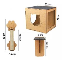 Cat Carpet Felt Coçar Post, Kitten Supplies, Cat Scratcher, gatos Brinquedos, Coelho Stuffed Toys, Catnip Pirulito, 8 pcs - Image 2