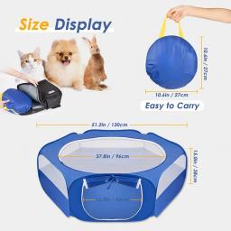 Cercadinho portátil com porta lateral, gaiola dobrável para animais, barraca para pintinho, cães, coelhos, hamster, exercício ao ar livre, pequeno animal, ao ar livre - Image 6