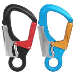 Escalada Mosquetão Hardware Suprimentos, corda gira segurança mosquetão gancho mosquetão, 35KN trava de segurança para montanhismo - Image 1