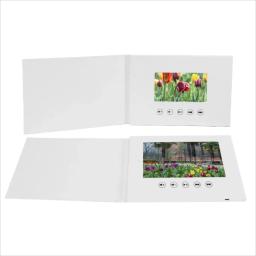 Video Book com Moldura Digital, LCD Convite Presente, Cartão de Música, Fotos, Casamento Convidar, 7 polegadas, 4GB - Image 1