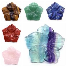 Colar de pingentes de pedra natural para mulheres, pedras preciosas esculpidas, ametista, rosa, quartzo, cristal de cura, moda, joias, bricolage - Image 3