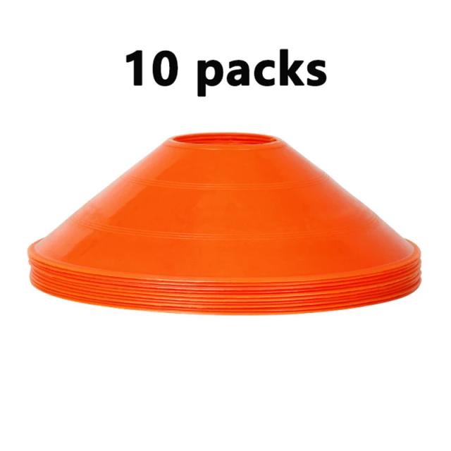 Conjunto de Cones de Treinamento de Futebol para Crianças, Cones de Disco Profissional, Exercício de Agilidade, Evitar Obstáculos, Acessórios Esportivos, 10 Peças