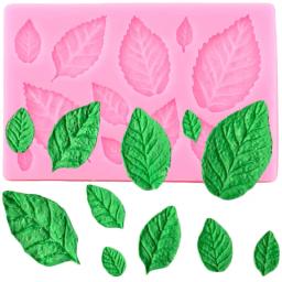 3D Mini Rose Flower Leafs Molde De Silicone, Fondant De Casamento, Chocolate, Sugarcraft, Decoração Do Bolo, Ferramentas De Cozimento, Confeitaria Moldes De Resina - Image 4