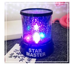Fantasia romântico céu estrelado luzes led estrela girando luz da noite projetor feliz aniversário lua sono crianças bebê lâmpada bateria - Image 3