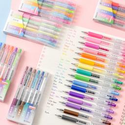 Conjunto de canetas de gel coloridas para escrever coisas fofas kawaii arte de volta às aulas artigos de papelaria coreanos acessórios de escritório - Image 1