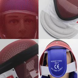 Máscara de esgrima de dinastia de prata removível 350N Treinamento Epee Face Guard Certificado CE Armadura adulta e infantil para artes marciais - Image 4