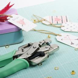 Kit de Alicates para Ilhós Tudo-em-Um, Ferramenta Ilhós, Kit com Ouro 160, Prateado, Branco e Preto, 1,8 ", 3,16" - Image 2