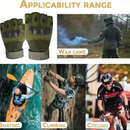 Luvas de meio dedo táticas ao ar livre para homens, equipamento protetor, paintball, airsoft, tiro, combate, antiderrapante, bicicleta, acampamento, caça - Image 6