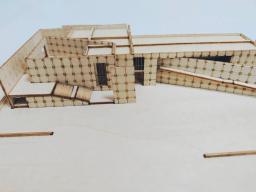 Pré-fabricada Miniatura Construção Montagem Kit Modelo, Artesanato De Madeira, Arquitetura Japonesa, Diorama Construção, Casa Maquete, 1:200 - Image 3