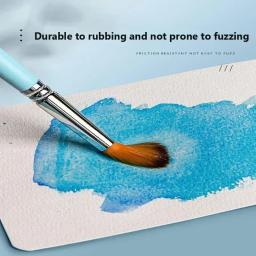 Papel de desenho profissional, papel de cor aquarela, quadrado ou redondo, cartão postal para pintura, material escolar, arte, 100g, 25 folhas - Image 3