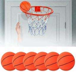 Mini basquete com bomba para crianças, brinquedo esportivo indoor e ao ar livre para crianças, mini basquete, pequeno, 12cm, entretenimento, 6PCs - Image 1