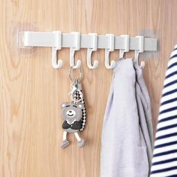 Multifuncional cozinha armazenamento gancho armário 6 gancho casa organizador rack de armazenamento despensa ferramentas peito toalhas cabide guarda-roupa rack - Image 6