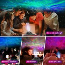 Luz De Projeção Da Galáxia Do UFO, Luz Do Céu Estrelado, Planetário De Rotação De 360 °, Luz Da Noite, Luz Da Atmosfera, Quarto D - Image 5