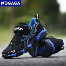Crianças verão moda tênis único net respirável meninos tênis esporte tênis de corrida não deslizamento lazer formadores - Image 3