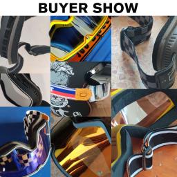 Óculos retrô para bicicletas, óculos de esqui, óculos de sol atv, cinto antiderrapante, antiuv, cafe racer, chopper, ciclismo, corrida, frete grátis - Image 2
