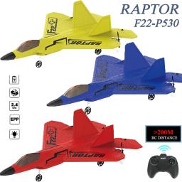 Park10 brinquedos 2.4g 2ch rc avião raptor F22-P530 cores coloridas versão de avião de guerra luz led com giroscópio brinquedos para meninos presente - Image 6