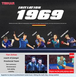 Tibhar raquete de tênis de mesa 9 estrelas 6 7 8 espinhas de borracha pegajosas em raquetes de ping pong lâmina de alta qualidade original tibhar raquete bat - Image 6