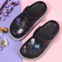 Gabby casa de bonecas sapato encantos fivela jardim sapato decoração sandálias anime dos desenhos animados chinelos acessórios meninos meninas presentes - Image 1