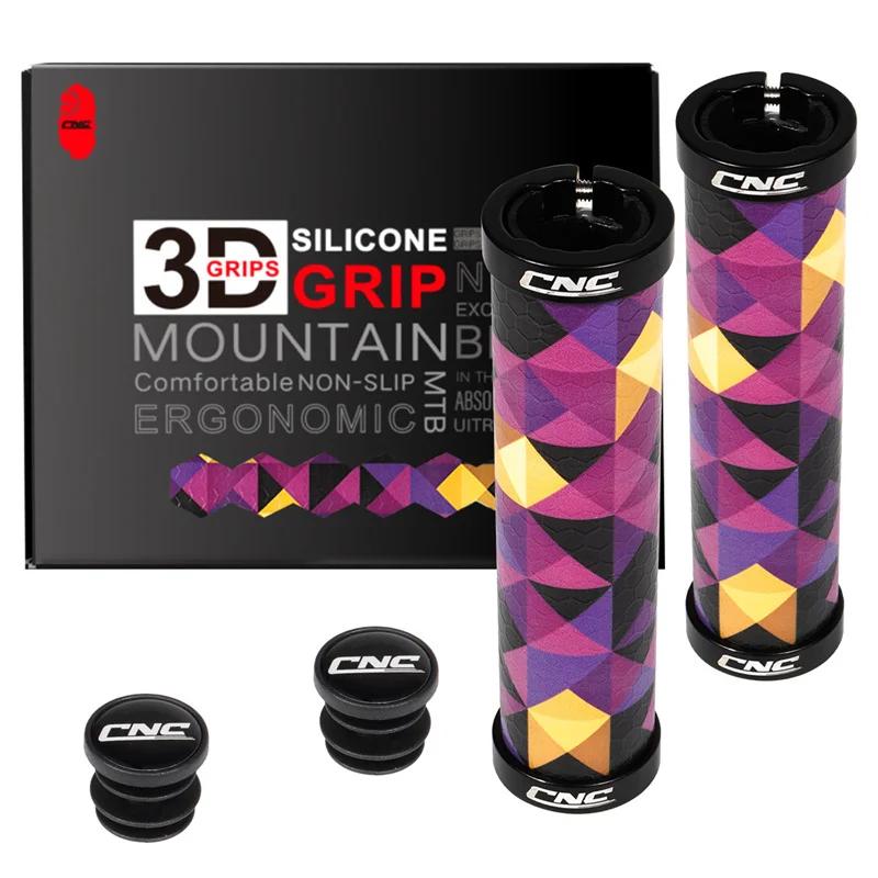 Punhos para bicicleta Cnc-mtb, feitos de silicone, gel antiderrapante, ultraleve, acessórios de ciclismo - Image 1