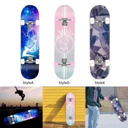 Skate duplo completo para iniciantes e mulheres, totalmente mudo, Longboard para homem - Image 3