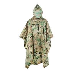 Poncho de caminhada impermeável com capuz, capa de chuva, mochila Tarp, poncho de caça, tenda ao ar livre, Mat Toldo Shelter, 3 em 1 - Image 6