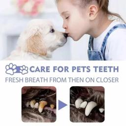 50ml pet oral limpar spray cães gatos boca dentes frescos desodorante limpo evitar cálculo remover gatinho mau hálito suprimentos para animais de estimação - Image 3