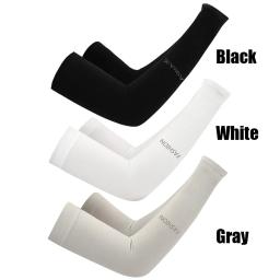 Unisex luva de proteção uv, 1 par, para correr, ciclismo, corrida, ciclismo, proteção solar, verão - Image 3